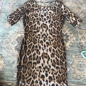 Cheetah Print Cocktail Dress